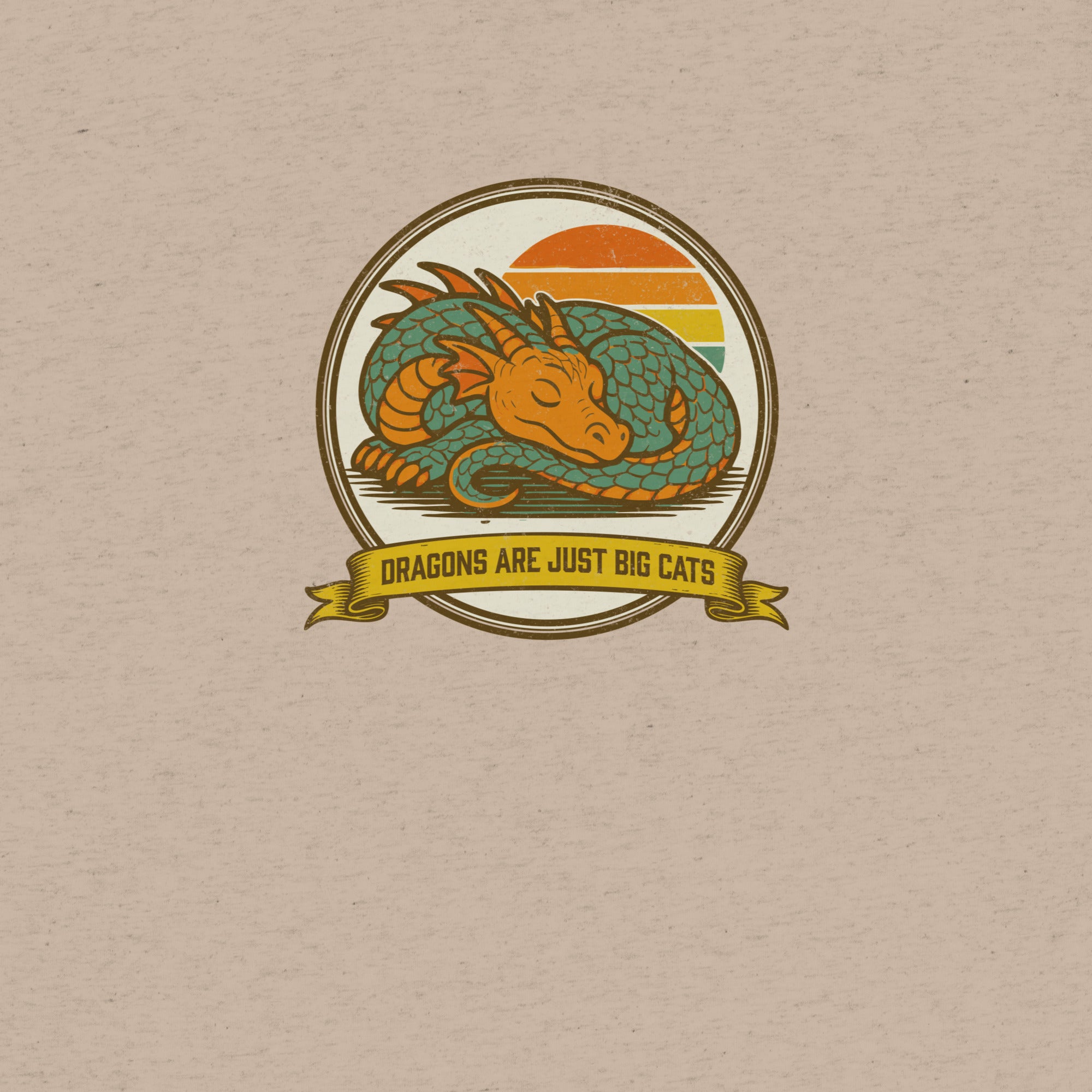 Dragons are Just Big Cats T-Shirt- funny tshirt by Niche Goods