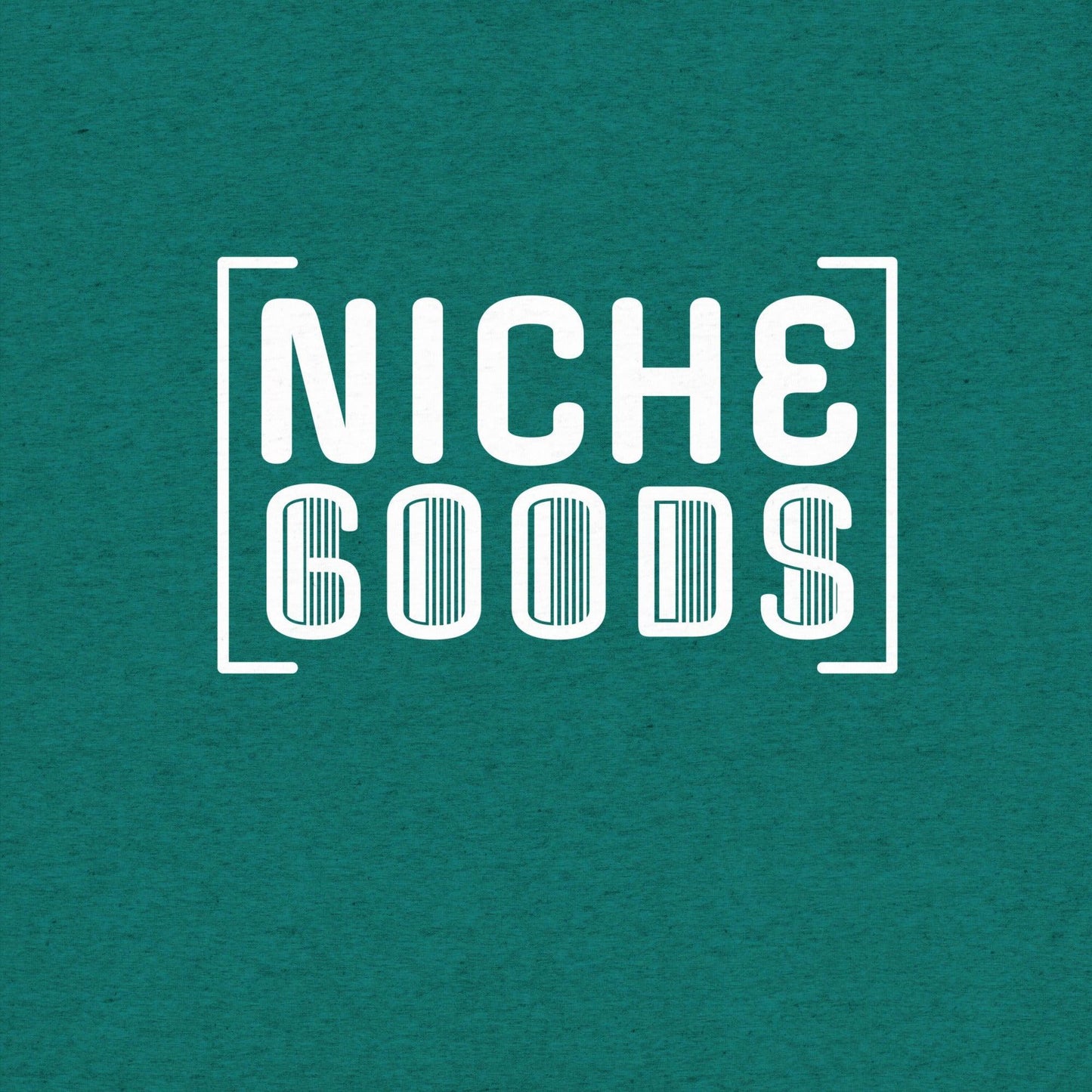 NICHE GOODS White Barcode Logo Shirt- funny tshirt by Niche Goods