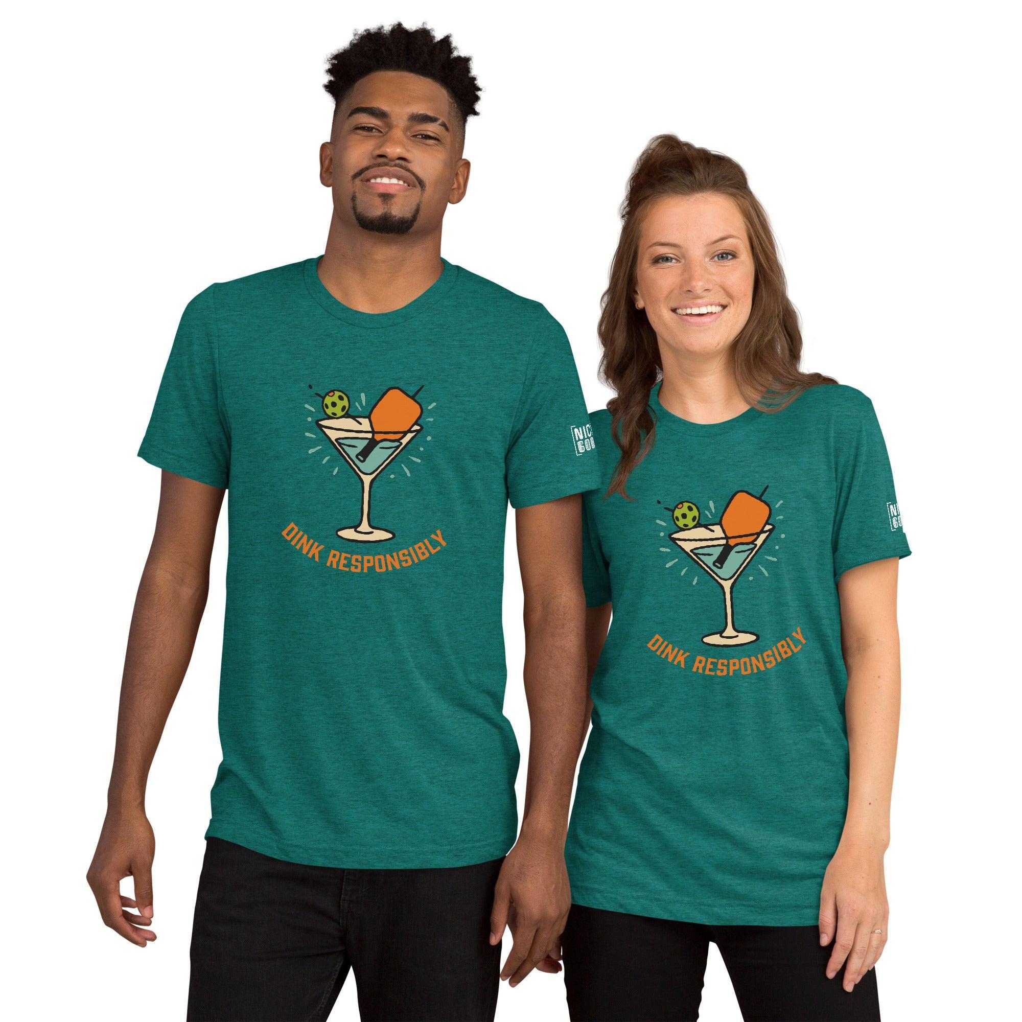 Dink Responsibly T-Shirt- funny tshirt by Niche Goods