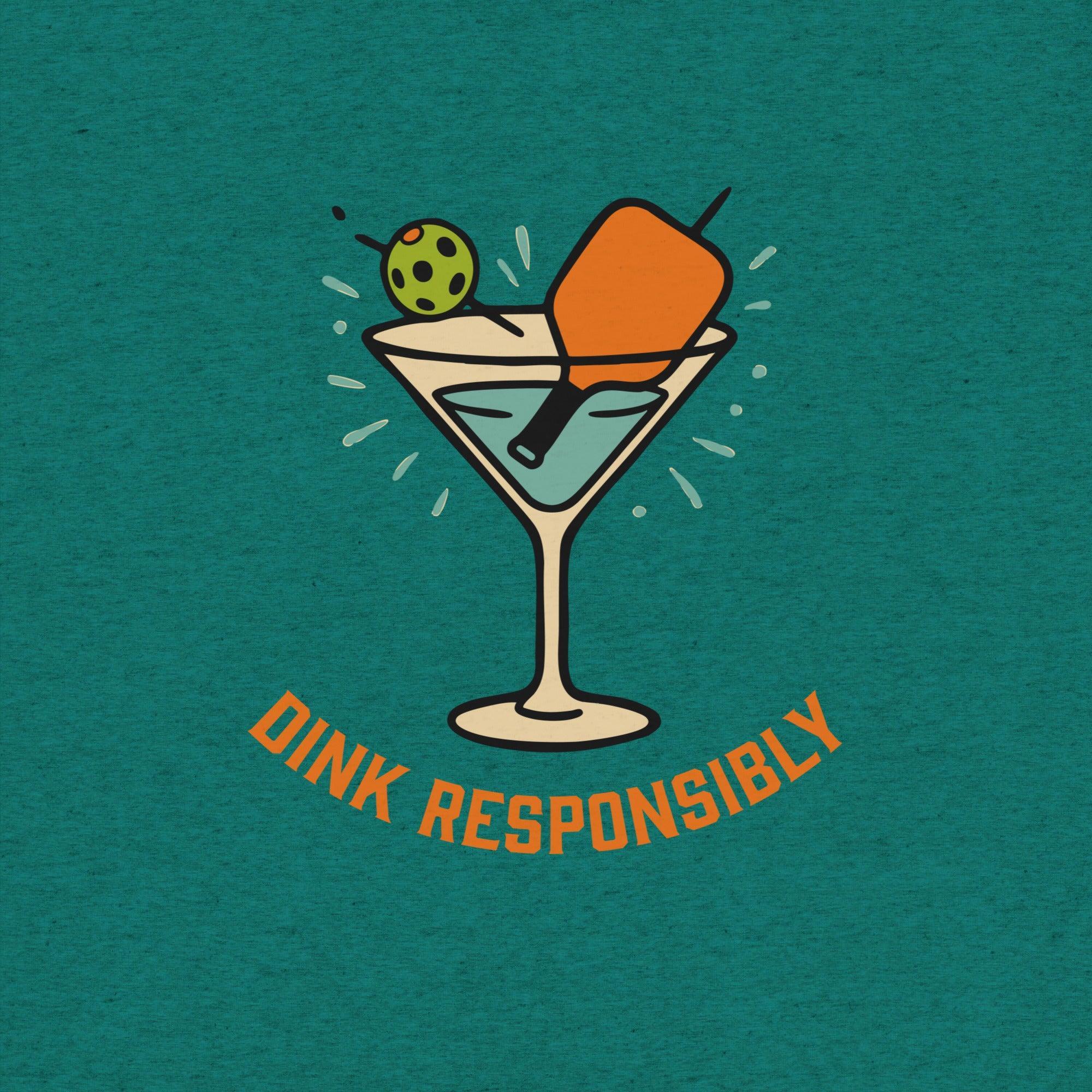 Dink Responsibly T-Shirt- funny tshirt by Niche Goods