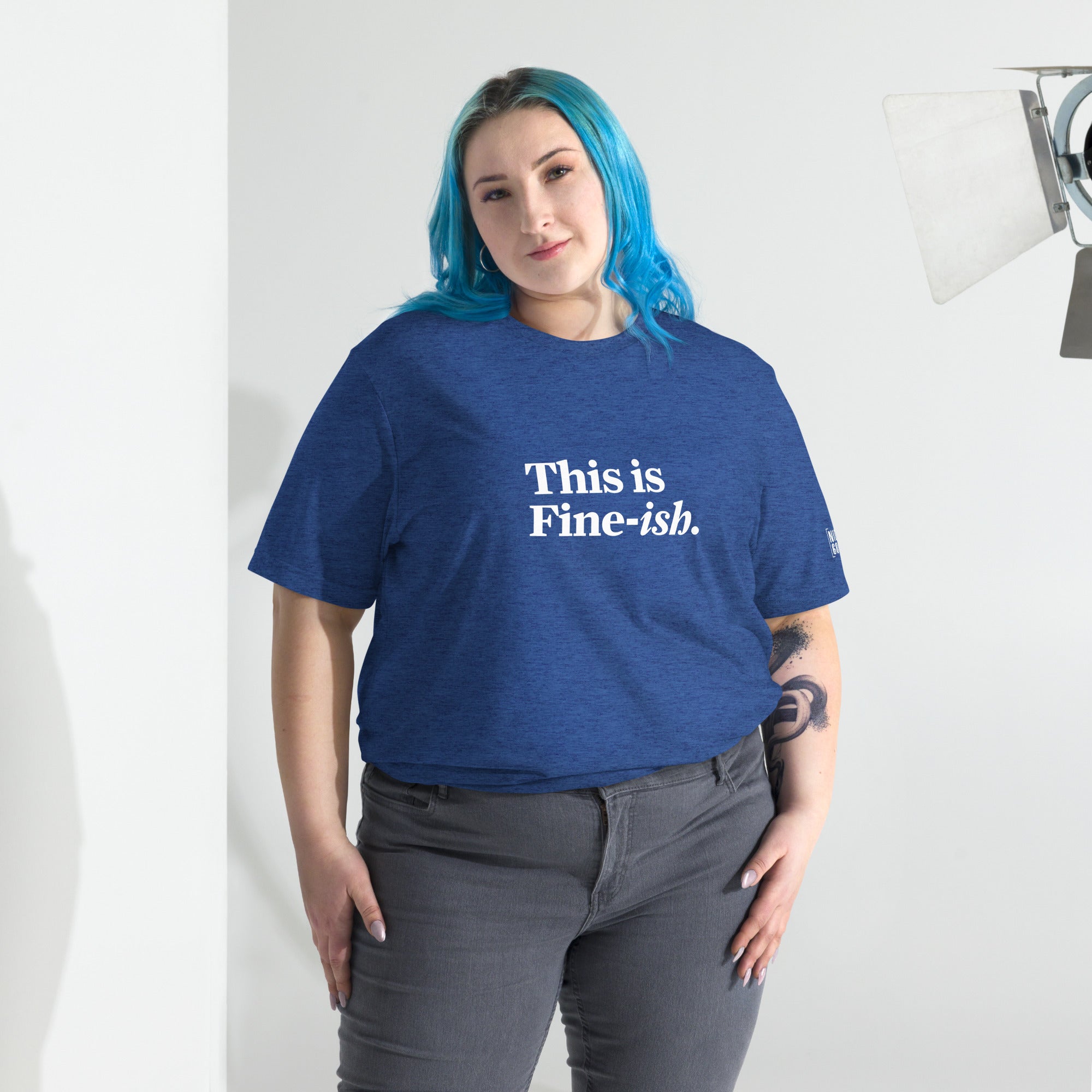 This Is Fine-ish T-Shirt- funny tshirt by Niche Goods