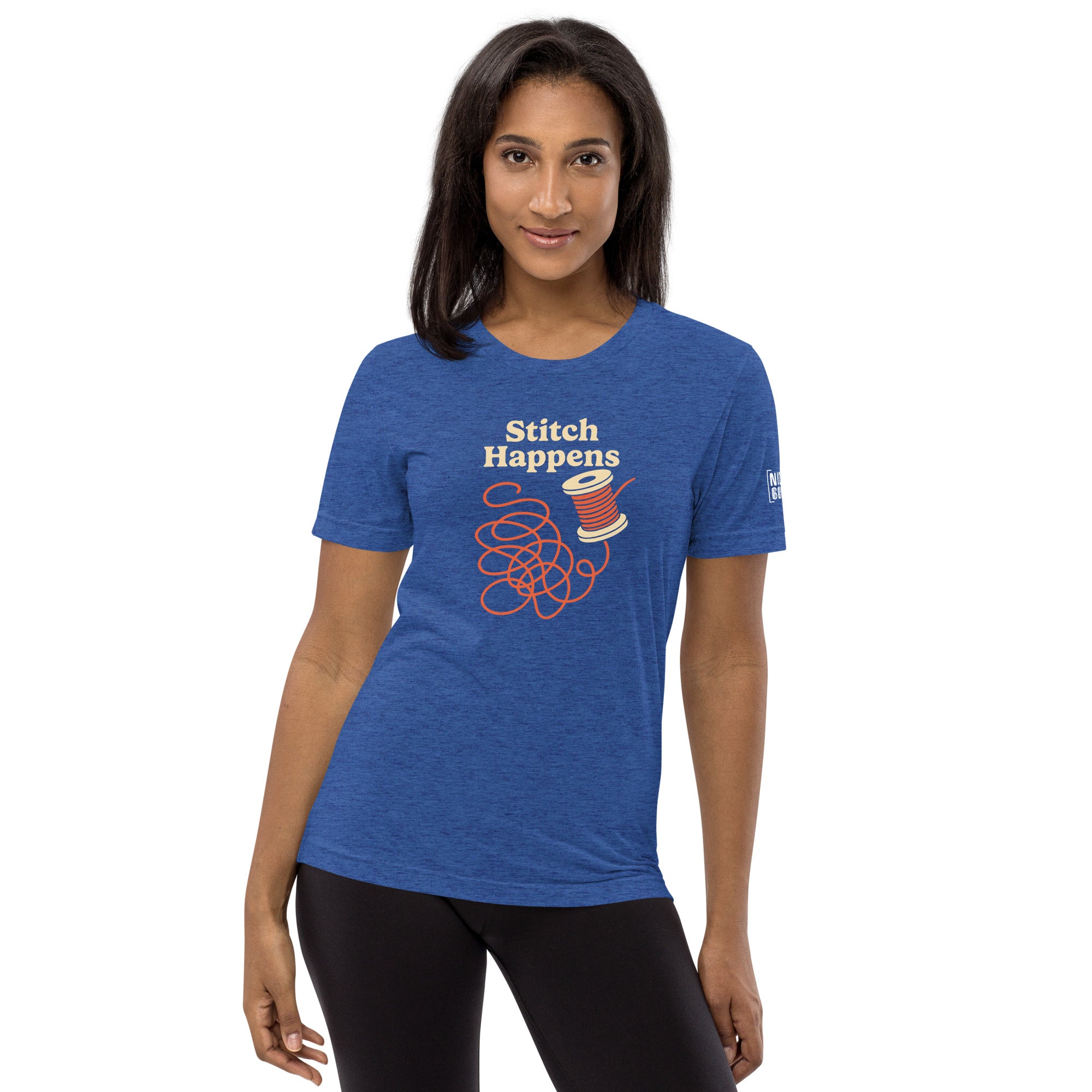 Stitch Happens T-Shirt- funny tshirt by Niche Goods