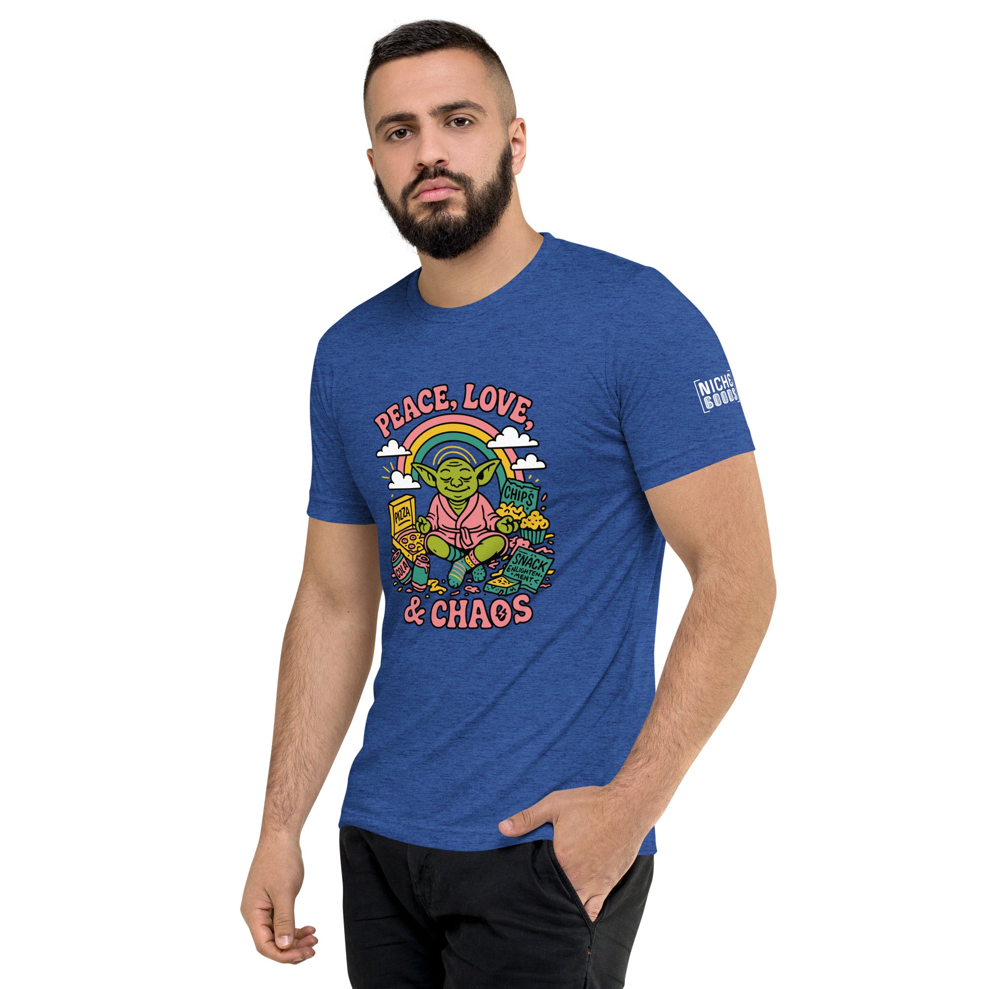 Peace, Love & Chaos Goblin T-Shirt- funny tshirt by Niche Goods